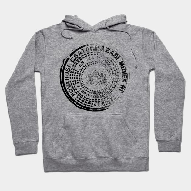 Budapest Manhole Cover Hoodie by kg07_shirts